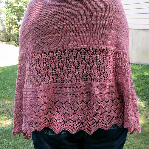 Ravelry Lismore Long Wingspan Shawl pattern by Linda Lehman