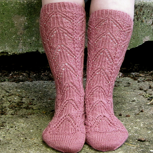 Ravelry: Imabari Beaded Socks pattern by Linda Lehman