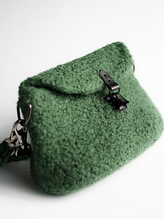 Crocheted and felted Kataja clutch