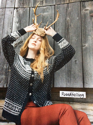 225-2 Setesdalskofte og genser med rundfelling - Rauma Ullvarefabrikk