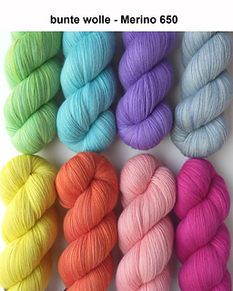 bunte wolle - Merino 650