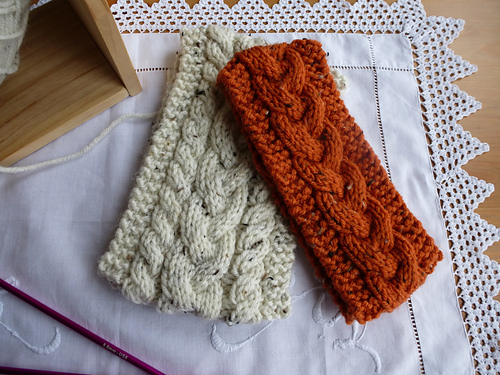 Cable Tweed Headbands