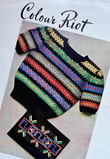 Colour Riot featured in colour in issue No. 10 of Needlewoman and Needlecraft magazine, April 1942.