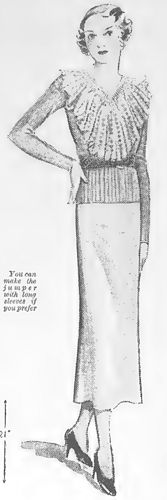 You can make the jumper with long sleeves if you prefer.