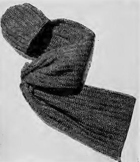 This helmet and muffler combined means complete protection for the head in the bitterest weather.