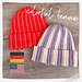 colorful striped beanie pattern