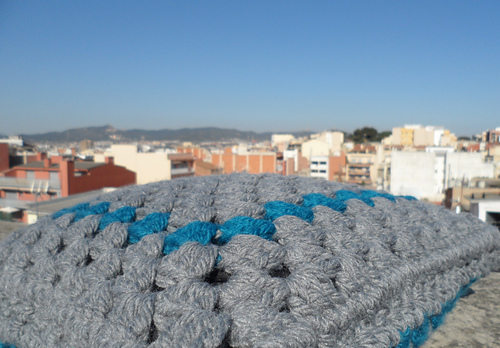 Rapido granny square pillow photo 2