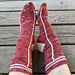 Varsity Beekeeper Socks pattern 