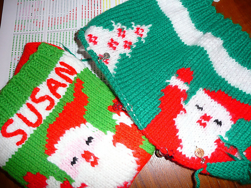 Holiday Stocking, vintage photo 3