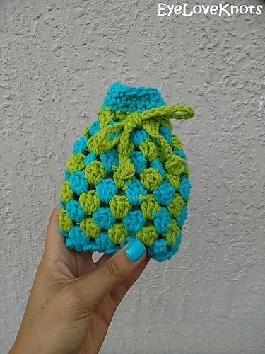 Granny Square Soap Cozy (or Small Gift Bag!) photo 1