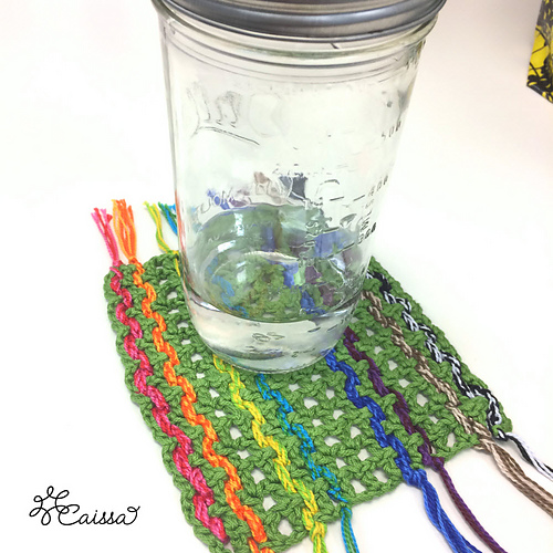 Tasseled Mug Rug photo 1