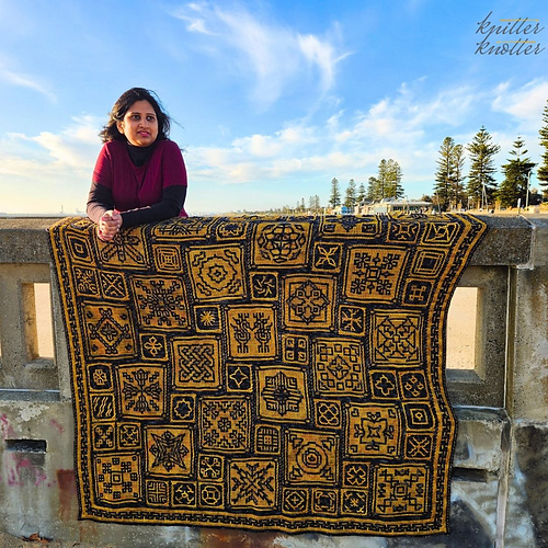 Sona Tunisian Blanket CAL - Arunima Goel