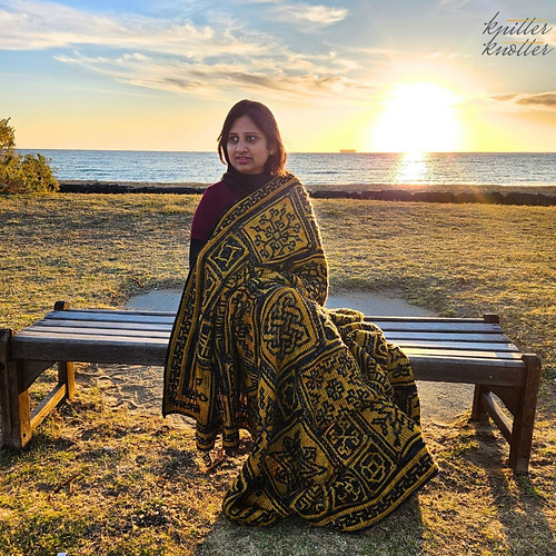 Sona Tunisian Blanket CAL - Arunima Goel