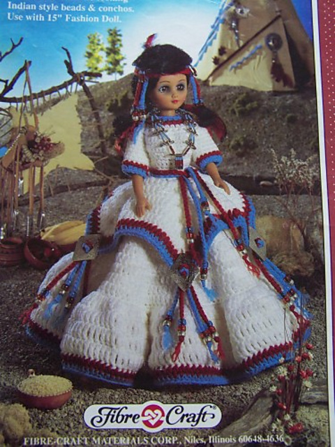 fibre craft indian princess doll
