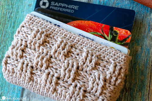 Basketweave Card Wallet photo 3