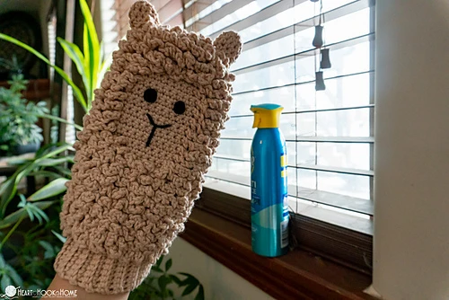 85 Free Crochet Farm Animals Patterns 41 Llama Dusting Mitt Free Crochet Pattern