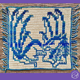 Mosaic sample crocheted by Sandi Willoughby