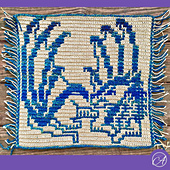 Mosaic sample crocheted by Sandi Willoughby