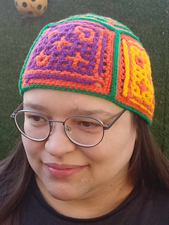 Hat created by Barbara Taylor