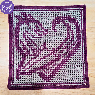 Interlocking crochet sample by Maja Serec