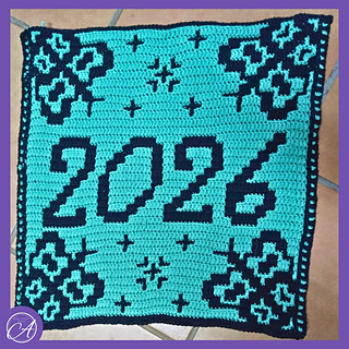 Mosaic crochet sample by Henriette Van Wyck