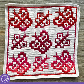 Overlay mosaic crochet sample by CrochetCarob