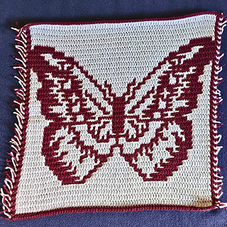 Mosaic crochet sample by Steffi