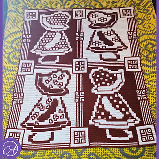 Mosaic crochet sample by Marie Sparks