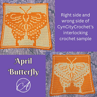 Interlocking crochet sample by CynCityCrochet