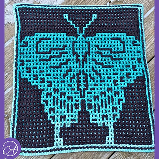 Interlocking crochet sample by On A Poad Trip