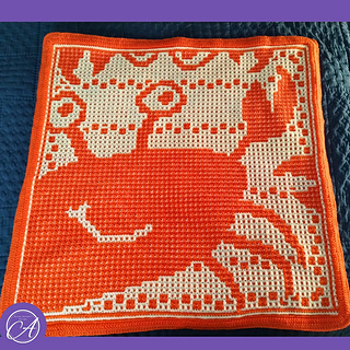 Mosaic (original) crochet sample by Tracey