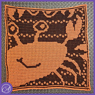 Interlocking crochet sample by CynCityCrochet