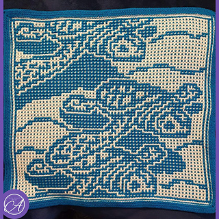 Mosaic (original) crochet sample by Martine