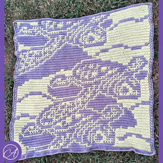 Mosaic (adjusted, solid) crochet sample by Henriette Van Wyck