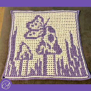 Interlocking crochet sample by Sonjia Schultz