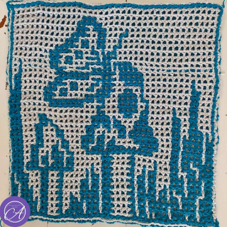 Interlocking crochet sample by Monique