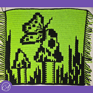 Overlay mosaic crochet sample by Erin Carlson
