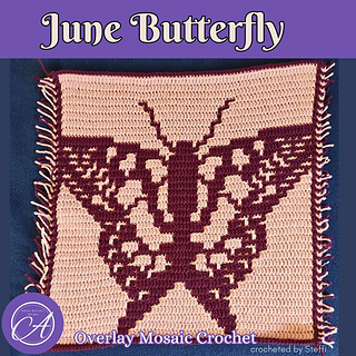 Mosaic crochet sample by Steffi