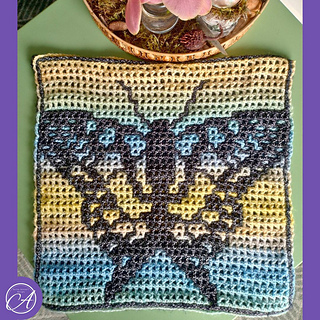 Interlocking crochet sample by Monique