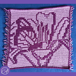 Overlay mosaic crochet sample by Steffi