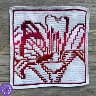 Overlay mosaic crochet sample by CrochetCarob