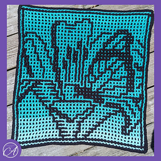 Interlocking crochet sample by On A Poad Trip (Left-Handed)