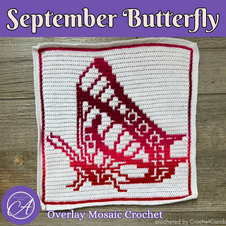 Overlay mosaic crochet sample by CrochetCarob