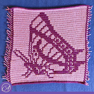 Overlay mosaic crochet sample by Steffi