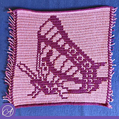 Overlay mosaic crochet sample by Steffi