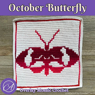 Overlay mosaic crochet sample by CrochetCarob