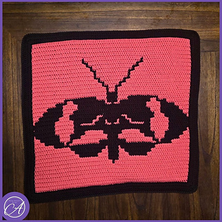 Overlay mosaic crochet sample by Erin Carlson