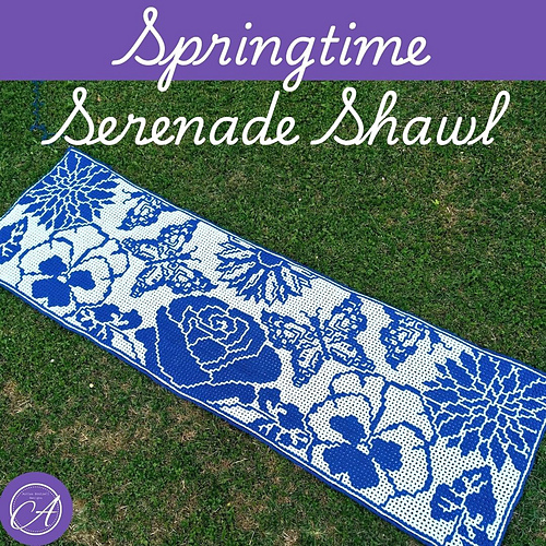 Sample Crochet Pattern Ravelry: Springtime Serenade Shawl pattern by Ashlee Brotzell