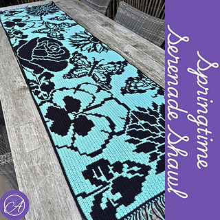 Overlay mosaic crochet sample by CrochetCarob