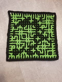 Wrong side, Interlocking Crochet